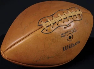 1964 Cleveland Browns Super Bowl Champs Team Signed Football Jim Brown JSA COA - Picture 1 of 7