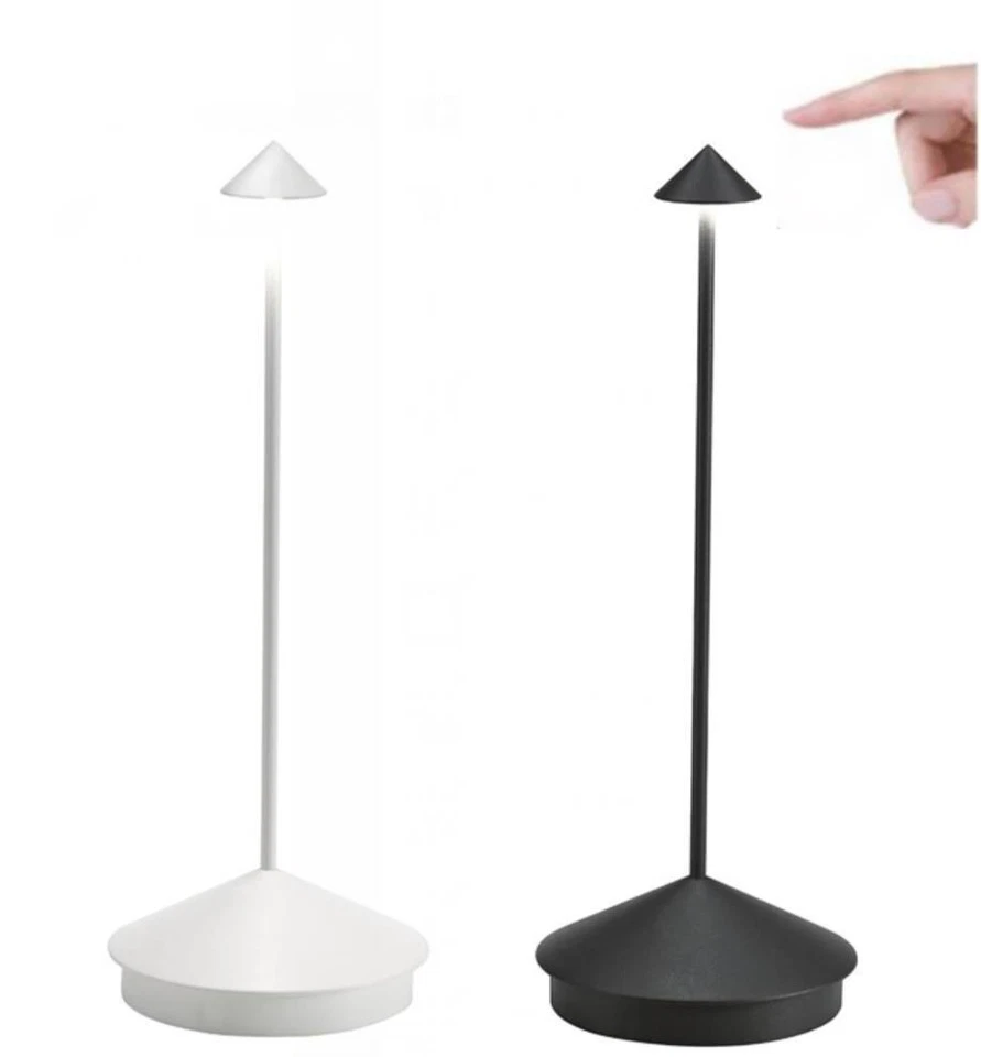 DOPA STORE Lampada da Tavolo LED PINA Touch Ricaricabile Dimmerabile Tre Tonalità Luce IP20