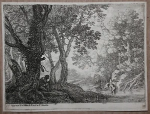 HERMAN VAN SWANEVELT SECOND STATE INCISIONE GRAVURE GRAVUR EAU SALMACIS XVII - Imagen 1 de 4