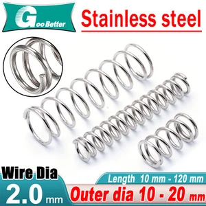 Druckfeder verschiedene Größen 10-20 mm Durchmesser & 10-120 mm Länge Druck klein - Bild 1 von 29
