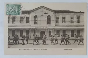 64294 Postcard - Thessaloniki (Greece) - Marina Barracks - VG 1921 - Picture 1 of 2