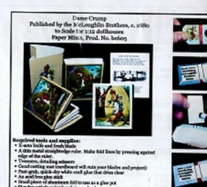 Kits de libros tamaño mini casa de muñecas de papel 1:12 ~ Dame Crump ~ ¡Gran libro! - Imagen 1 de 1