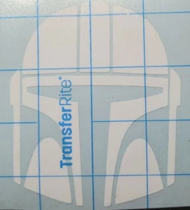 Starwars The Mandalorian Helm Vinyl Aufkleber - Bild 1 von 3