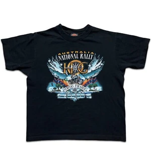 T shirt Harley Davidson 2001 Australia National Rally nera taglia S - Foto 1 di 4