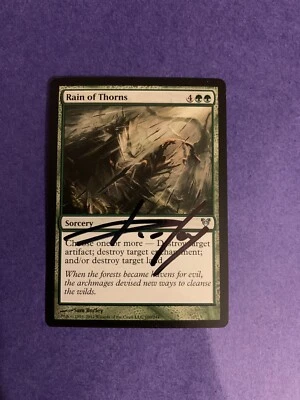 MTG Magic Rain Of Thorns Signed Artist Proof X1 Avacyn Restored Sam Burley - Image 1 of 2