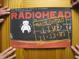 Radiohead Poster Promo Live da South Park Oxford Album  - Foto 1 di 2