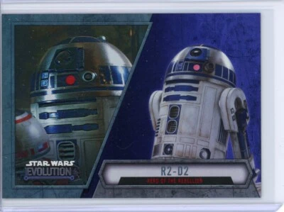 R2-D2 2016 Topps Star Wars Evolution PURPLE LIGHTSABER Parallel Card #78 - Image 1 of 2