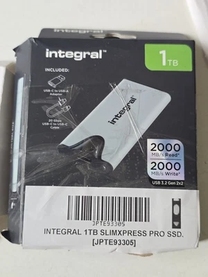 Slimxpress Pro Usb 3.2 Gen 2X2 Portable Ssd Solid State Drive 1Tb.. - Image 1 of 2