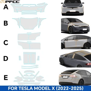 2022-2025 Tesla Model X Full Vehicle PreCut PPF Kit Paint Protection Film Glossy - Picture 1 of 19