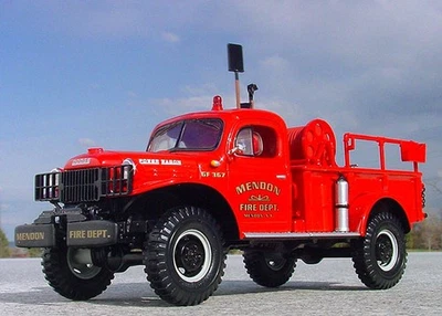 Mendon Fire Dept. Dodge Power Wagon Brush Truck RARE First Gear FG 18-2677 MIB - Image 1 of 4