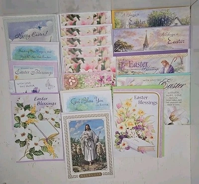 Easter Greeting Cards Lot (Variety of 18 Cards) ~ Salesian Mission & Others - Image 1 of 4