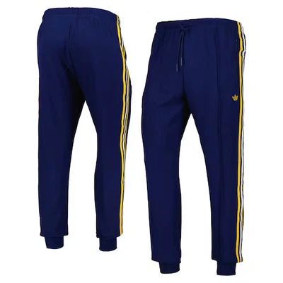 Leeds United adidas Icon Track Pants - Dark Blue - Image 1 of 4