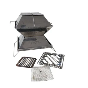 Sistema de cocina exterior Pyromid's Eagle años 90 estufa de acero inoxidable horno tostador - Imagen 1 de 14
