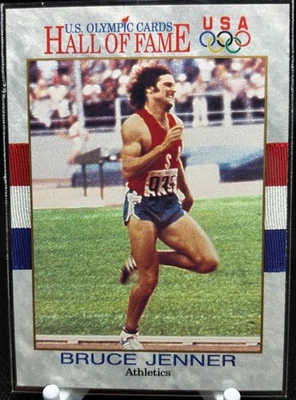 BRUCE JENNER TRACK & FIELD 1991 IMPEL U.S.A. CARTÃO OLÍMPICO HALL OF FAME #33 - Imagem 1 de 2