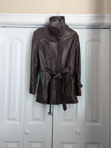Preston & York Brown Women's Leather Jacket, Size XL - Picture 1 of 8