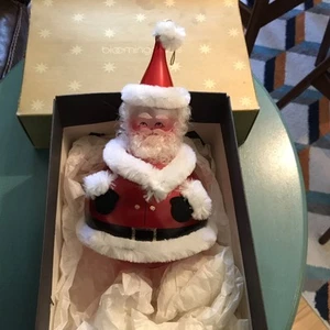 Vintage Large Santa Claus Ornament Made In Italy De Carlini - Picture 1 of 10