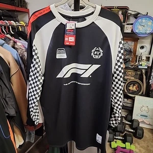 Formula 1 Checkered Strafer Race Car Jersey - NWT Mens Medium - Picture 1 of 6