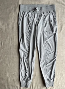 Lululemon Hose Damen 12 XL grau Tanzstudio Jogger Rippbündchen Kordelzug Yoga - Bild 1 von 13