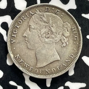 1896 Newfoundland 20 Cents Lot#JM0171 Silver! Nice! - Picture 1 of 2