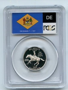 1999 S 25C Silver Delaware Quarter PCGS PR70DCAM - Picture 1 of 2