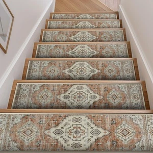 Stair Treads Non-Slip Carpet Stair Treads for Wooden Steps Indoor 15PCS 30"x8... - Picture 1 of 8