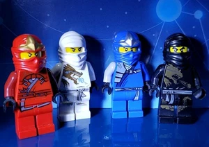 LEGO NINJAGO Dragon Minifigure Lot Jay DX, Kai DX, Cole ZX, Zane ZX FIGURE LOT - Picture 1 of 12