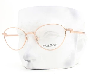 Swarovski Eyeglasses SK 1002 4014 Glasses Shiny Rose Gold Crystals 53mm No Case - Picture 1 of 5