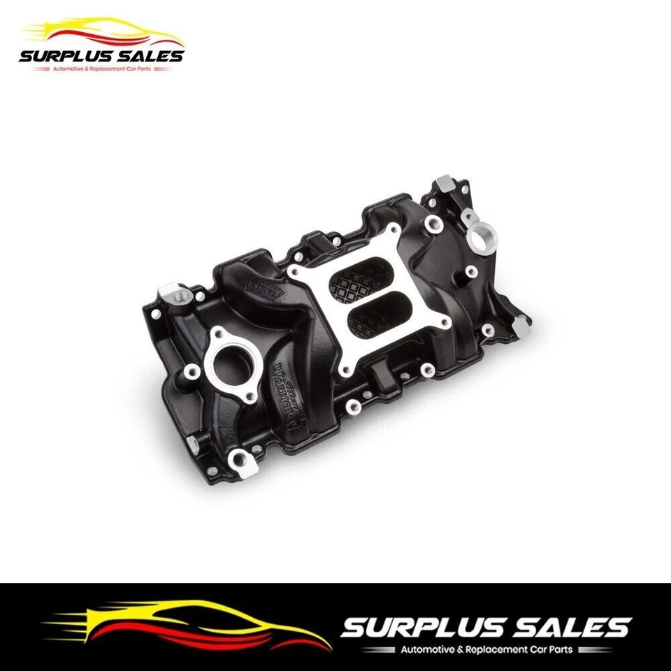 WEI8120BK Weiand Street Warrior intake Manifold Black Ceramic Chev 350 SBC - image 1 of 1