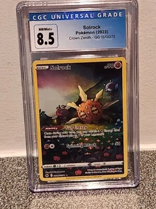 Solrock GG15/GG70 Full Art Crown Zenith Pokémon Card MINT CGC 8.5 - Picture 1 of 3