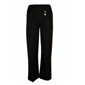 Pantaloni da scuola NERI Pull Up CUORE per ragazze vita elasticata - Foto 1 di 1