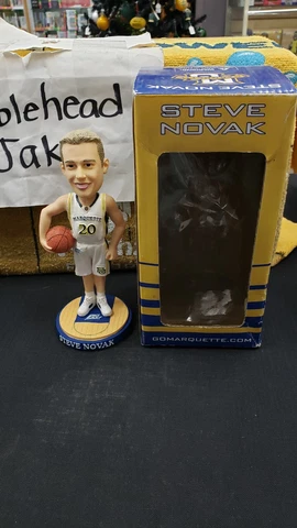 NIB STEVE NOVAK MARQUETTE GOLDEN EAGLES BOBBLEHEAD SGA NCAA BASKETBALL Cover