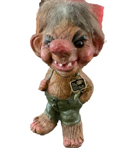 Norwegian Norway Ny-Form #702 Troll Doll Figure Retired Goblin Gnome 8โ Vintage - Picture 1 of 8