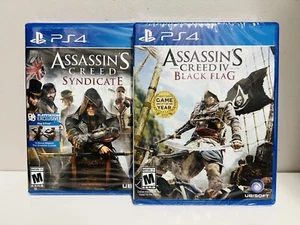 Assassin's Creed IV Black Flag & Assassin’s Creed Syndicate PS4 Lot BRANDNEW !! - Picture 1 of 8