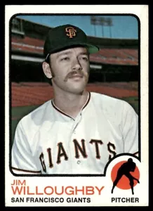 1973 Topps Jim Willoughby novato Gigantes de San Francisco #79 - Imagen 1 de 2