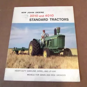 1962 John Deer 3010 4010 Standard Tractors Factory Sales Brochure - Picture 1 of 4