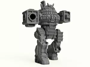 Urbanmech UM-R60L Ashigaru | Esclusiva immersione | Miniatura stampata in 3D per Battletech - Foto 1 di 1