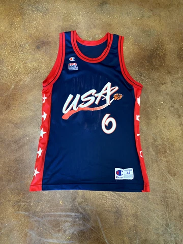 VTG Champion Anfernee Penny Hardaway USA Dream Team NBA Jersey - 44 (Large) Cover