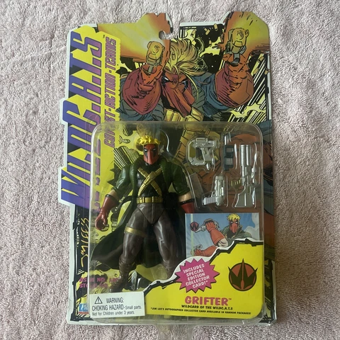 1994 Playmates Jim Lees’s WildC.A.T.S GRIFTER Action Figure w/Collector card Cover