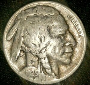 1925 S/S Buffalo Nickel RPM + Lamination Error Coin S Over S 