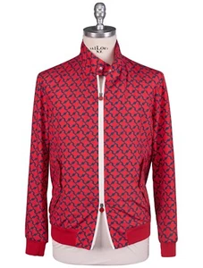NEW KITON COAT FULL ZIP RED GREEN 100% PL SIZE 40 US 50 EU TC48 - Imagen 1 de 7