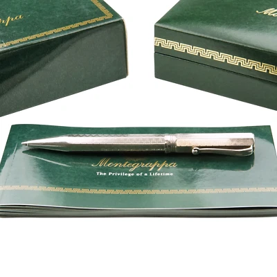 Montegrappa Reminiscence 925er Silber Kugelschreiber Drehmechanik Classic - Bild 1 von 4