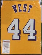 Jerry West Signed Custom Lakers Jersey (JSA Witnessed)