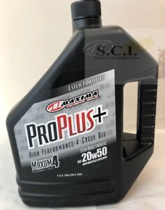 V-twin engine Motorcycle OIL 20W50 ESTER Maxima Maxum 4 ProPlus Oil 4 Gal 3.8L
