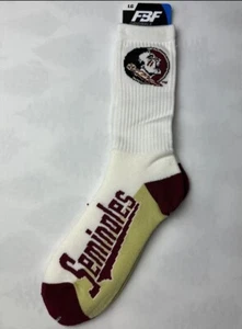 NEW Florida State Seminoles NCAA Tall Socks For Bare Feet Size L Men's 10-13 - Picture 1 of 5