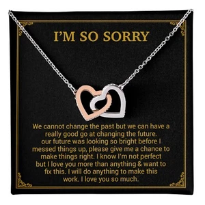 I'm Sorry Necklace Gifts, Apology Gifts For Her, Forgiveness Gift, Wife Gift - Picture 1 of 11