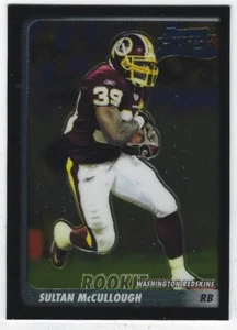 2003 BOWMAN CHROME SULTAN McCULLOUGH ROOKIE RC #113 WASHINGTON REDSKINS - Picture 1 of 2