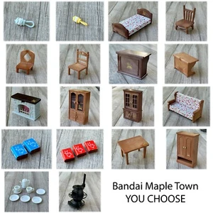 Vtg Bandai 1986 Maple Town Calico Critters Furniture and Accessories YOU CHOOSE - Picture 1 of 44