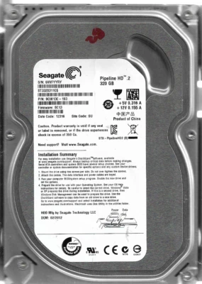 Seagate SATA Festplatte aus HDD Receiver 320 GB passt in jeden SATA Computer PC  - Bild 1 von 3