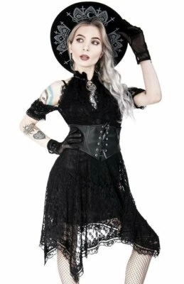 Vestido corsé de encaje asimétrico Restyle Foto 1 de 3