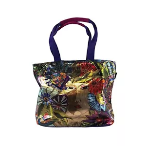 Laurel Burch Foil Blossoming Woman Shoulder Tote - LB5960 - Picture 1 of 8